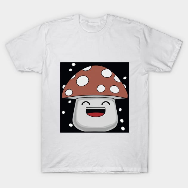 Happy mushroom T-Shirt by Asirihouse